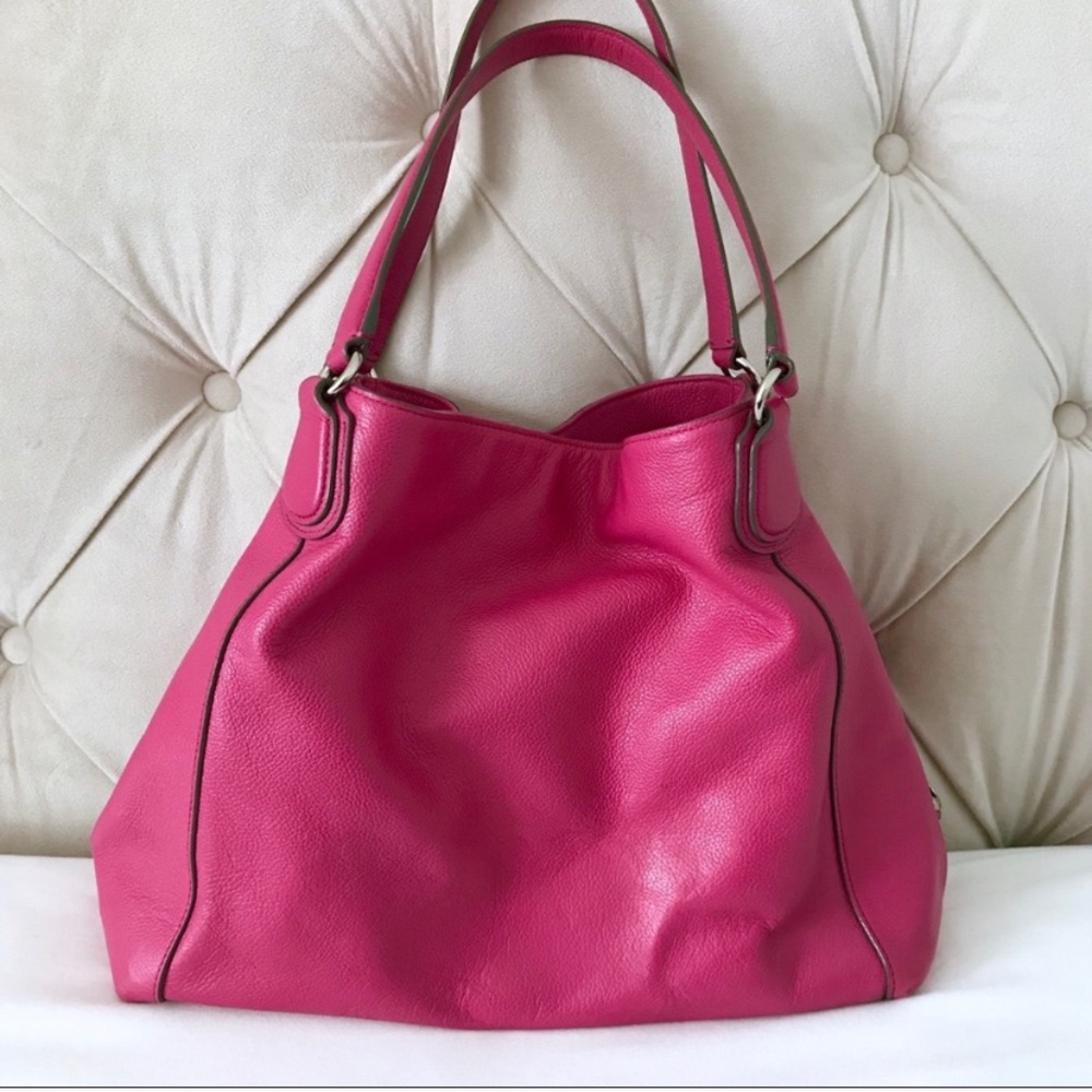 Coach 33547 Refined Pebble Leather Edie Shoulder - Picture 12 of 14
